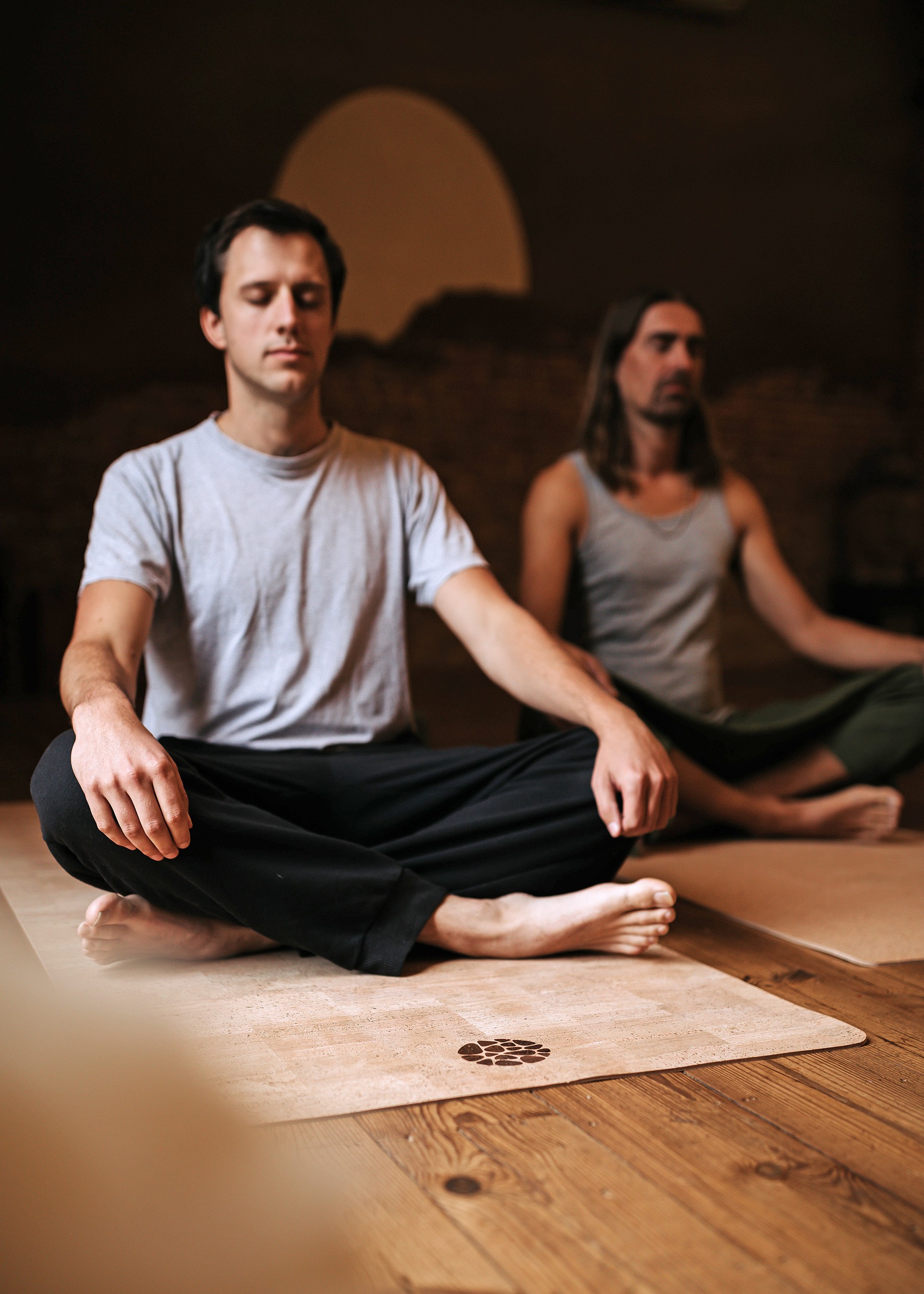 Tapis de yoga antidérapant en liège naturel